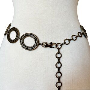 Vintage Antique Brass Chain Belt